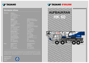 Op vrachtwagen gemonteerde telescoopkranen Tadano HK 60
