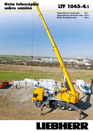 Op vrachtwagen gemonteerde telescoopkranen Liebherr LTF 1045-4.1