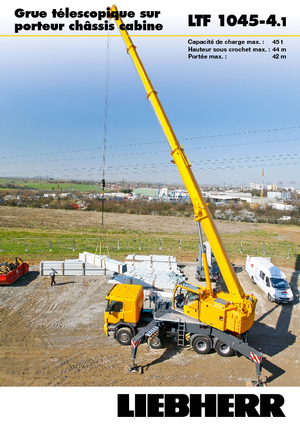 Op vrachtwagen gemonteerde telescoopkranen Liebherr LTF 1045-4.1