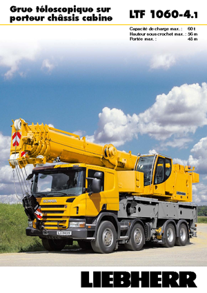 Op vrachtwagen gemonteerde telescoopkranen Liebherr LTF 1060-4.1