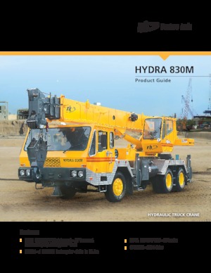 Op vrachtwagen gemonteerde telescoopkranen Til HYDRA 830M
