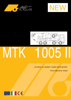 Op vrachtwagen gemonteerde telescoopkranen Marchetti MTK 1005 II