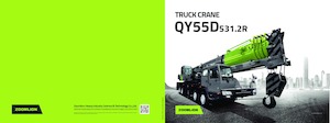 Op vrachtwagen gemonteerde telescoopkranen Zoomlion QY55D531.2R