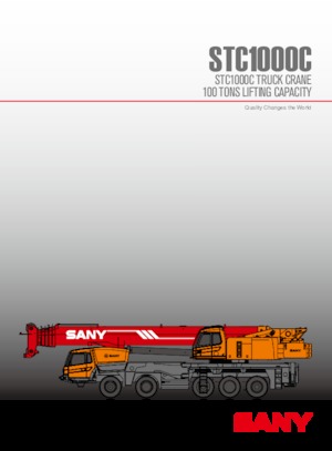 Op vrachtwagen gemonteerde telescoopkranen Sany STC1000C