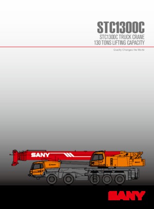 Op vrachtwagen gemonteerde telescoopkranen Sany STC1300C