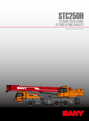 Op vrachtwagen gemonteerde telescoopkranen Sany STC250H