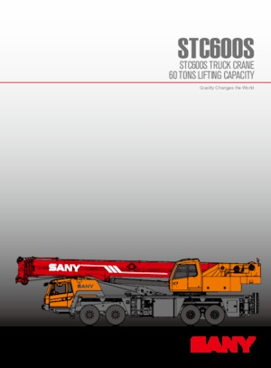 Op vrachtwagen gemonteerde telescoopkranen Sany STC600S