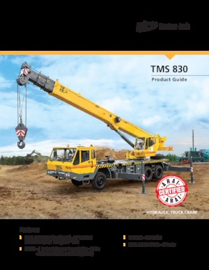 Op vrachtwagen gemonteerde telescoopkranen Til TMS 830