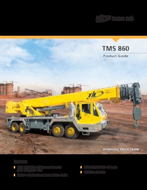 Op vrachtwagen gemonteerde telescoopkranen Til TMS 860