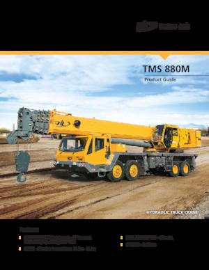 Op vrachtwagen gemonteerde telescoopkranen Til TMS 880M