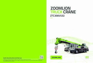 Op vrachtwagen gemonteerde telescoopkranen Zoomlion ZTC300V532