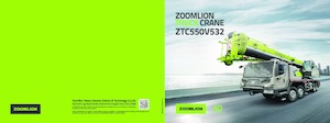 Op vrachtwagen gemonteerde telescoopkranen Zoomlion ZTC550V532