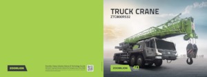 Op vrachtwagen gemonteerde telescoopkranen Zoomlion ZTC800R532