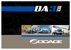 Op aanhangwagen gemonteerde knikarmhoogwerkers Socage DA 328 forSte