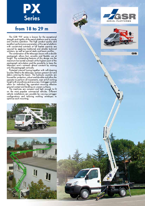 Op aanhangwagen gemonteerde knikarmhoogwerkers GSR E 180 PX Comfort