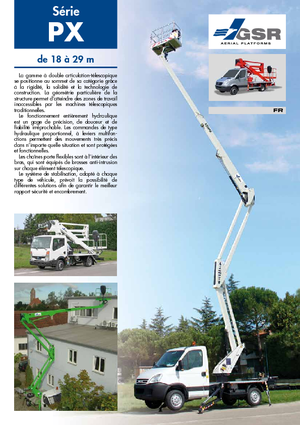 Op aanhangwagen gemonteerde knikarmhoogwerkers GSR E 180 PX Comfort