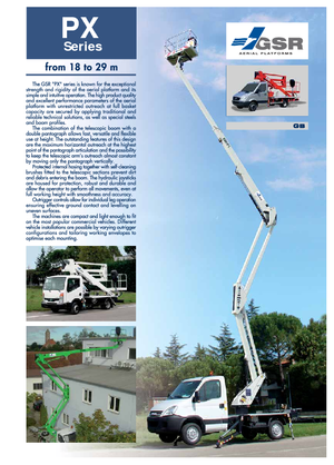 Op aanhangwagen gemonteerde knikarmhoogwerkers GSR E 180 PX Basic