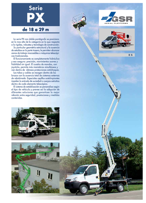 Op aanhangwagen gemonteerde knikarmhoogwerkers GSR E 180 PX Basic