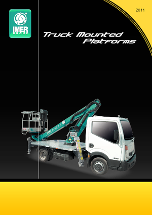 Op aanhangwagen gemonteerde knikarmhoogwerkers Imer P 19 AS 10