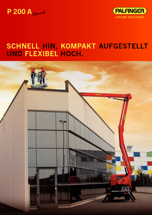 Op aanhangwagen gemonteerde knikarmhoogwerkers Palfinger P 200 A