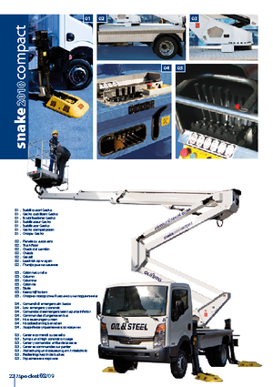 Op aanhangwagen gemonteerde knikarmhoogwerkers Oil & Steel Snake 2010 Compact RE