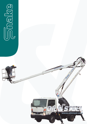 Op aanhangwagen gemonteerde knikarmhoogwerkers Oil & Steel Snake 2112 smart