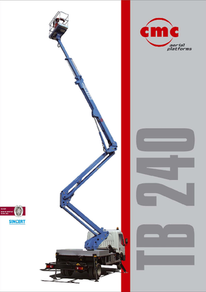 Op aanhangwagen gemonteerde knikarmhoogwerkers CMC TB240