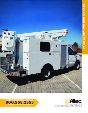 Telescoophoogwerkers op vrachtwagens Altec AT200A Cutaway Van