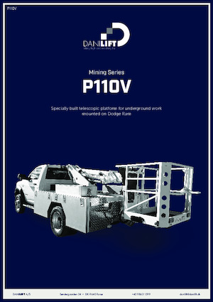 Telescoophoogwerkers op vrachtwagens Danilift P110V