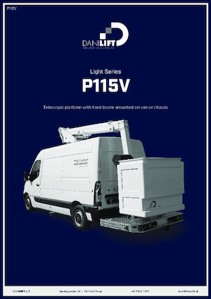 Telescoophoogwerkers op vrachtwagens Danilift P115V