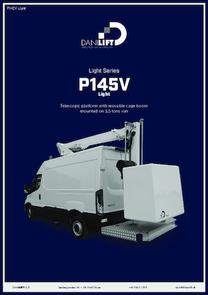Telescoophoogwerkers op vrachtwagens Danilift P145V Light