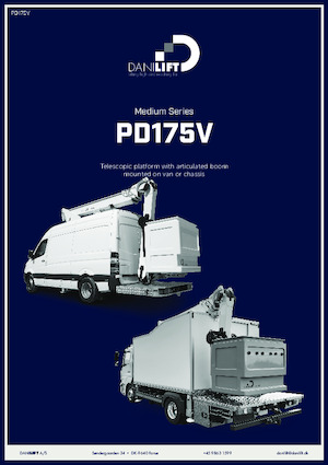 Telescoophoogwerkers op vrachtwagens Danilift PD175V