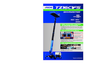 Telescoophoogwerkers op vrachtwagens Aichi SKYMASTER TZ16C1FS