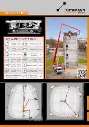 Telescoophoogwerkers op vrachtwagens Ruthmann T 510 HF