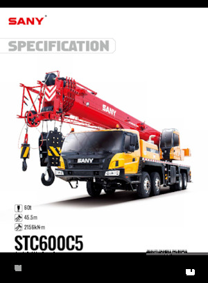 Op vrachtwagen gemonteerde telescoopkranen Sany STC600C5