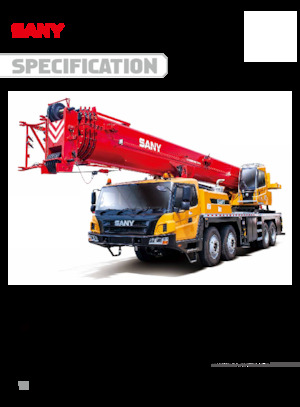 Op vrachtwagen gemonteerde telescoopkranen Sany STC800C5