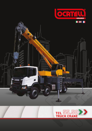 Op vrachtwagen gemonteerde telescoopkranen Locatelli TCL 55.50