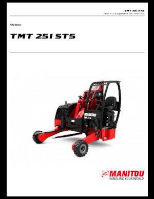 Telescoopvorkheftrucks Manitou TMT 25 I