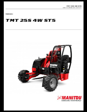 Telescoopvorkheftrucks Manitou TMT 25 S 4W
