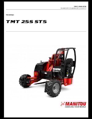 Telescoopvorkheftrucks Manitou TMT 25 S