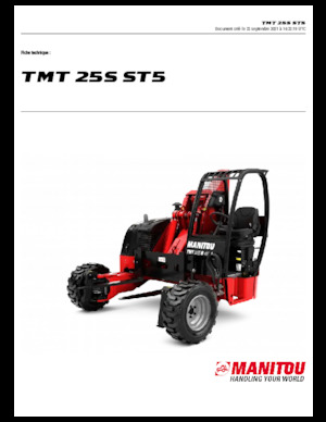 Telescoopvorkheftrucks Manitou TMT 25 S