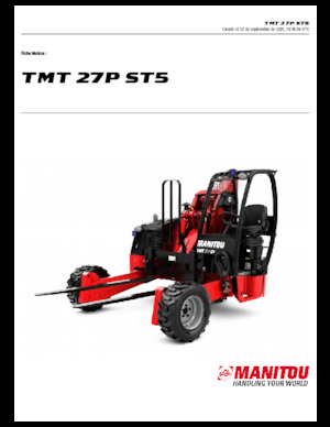 Telescoopvorkheftrucks Manitou TMT 27 P