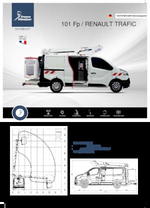 Telescoophoogwerkers op vrachtwagens France Elévateur 101 Fp