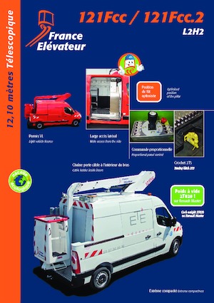 Telescoophoogwerkers op vrachtwagens France Elévateur 121 FCC