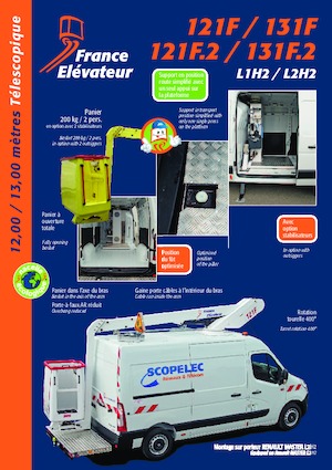 Telescoophoogwerkers op vrachtwagens France Elévateur 121 FT