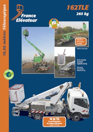 Telescoophoogwerkers op vrachtwagens France Elévateur 162 TLE
