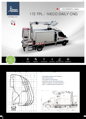Telescoophoogwerkers op vrachtwagens France Elévateur 172 TPL CNG