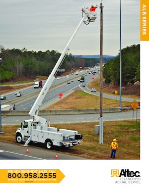 Telescoophoogwerkers op vrachtwagens Altec ALB37P