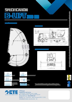 Telescoophoogwerkers op vrachtwagens CTE B-Lift 390 HR