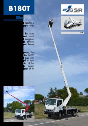 Telescoophoogwerkers op vrachtwagens GSR B180T Comfort X 